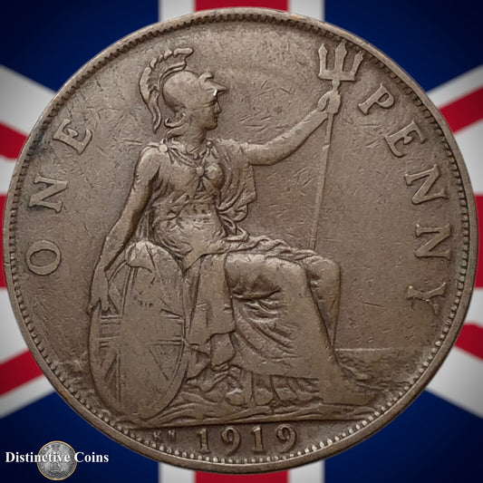 Great Britain 1919 KN Penny 1d GB6943