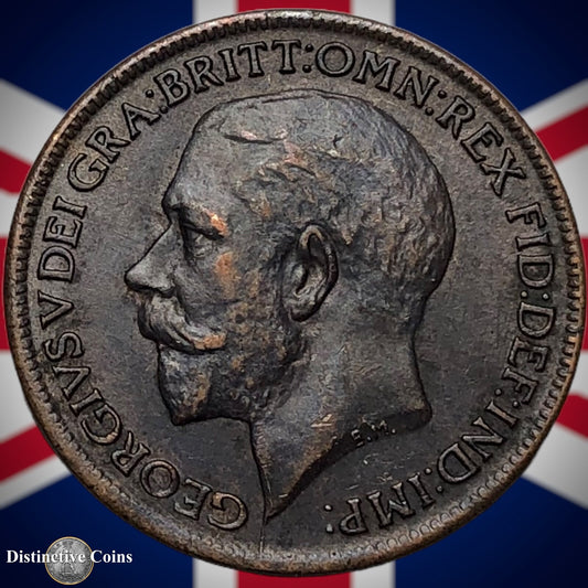 Great Britain 1917 Farthing 1/4d GB4677