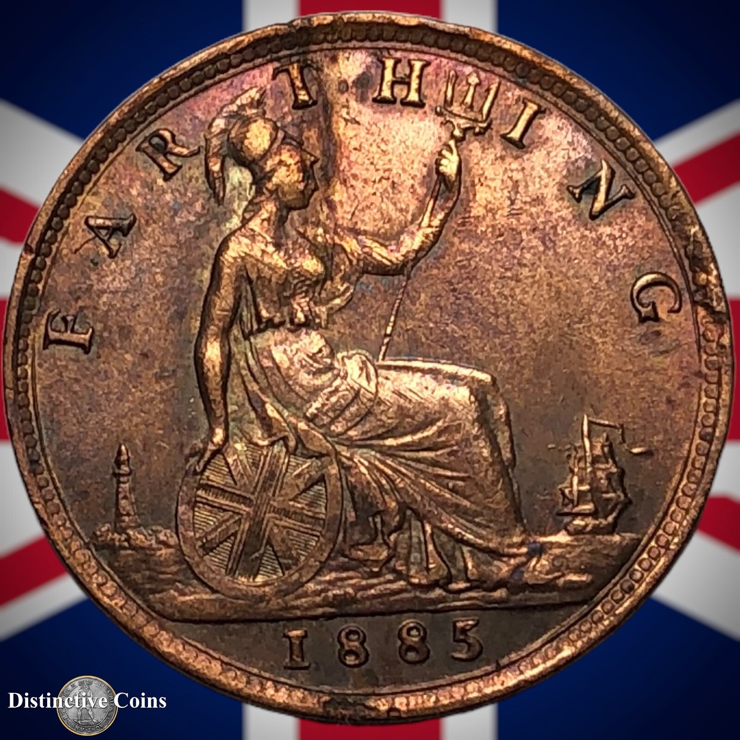 Great Britain 1885 Farthing 1/4d GB4160