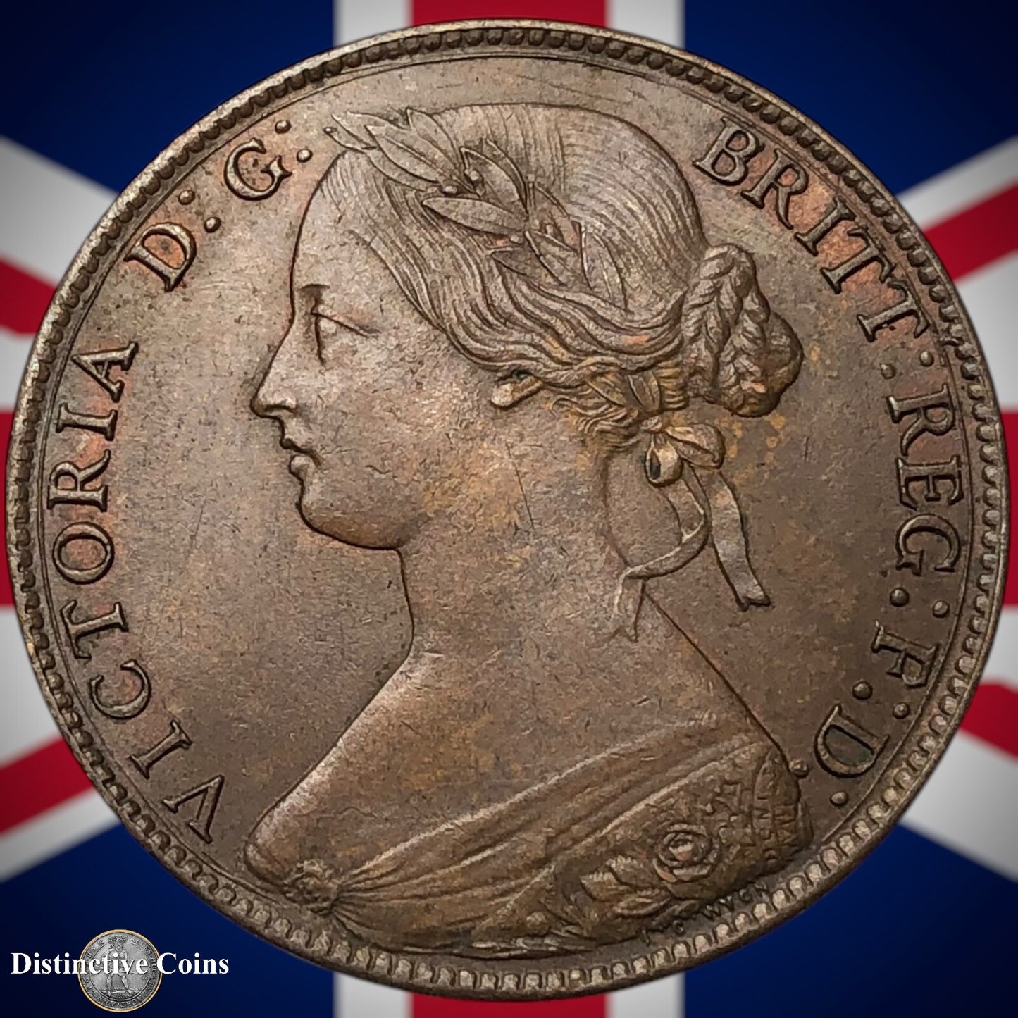 Great Britain 1860 Penny 1d GB6165