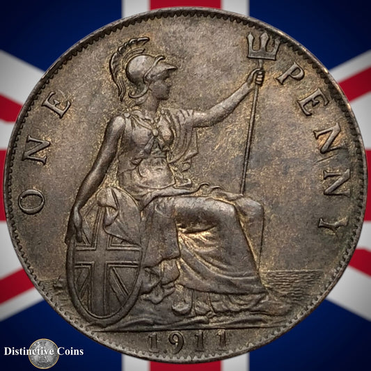 Great Britain 1911 Penny 1d GB6745