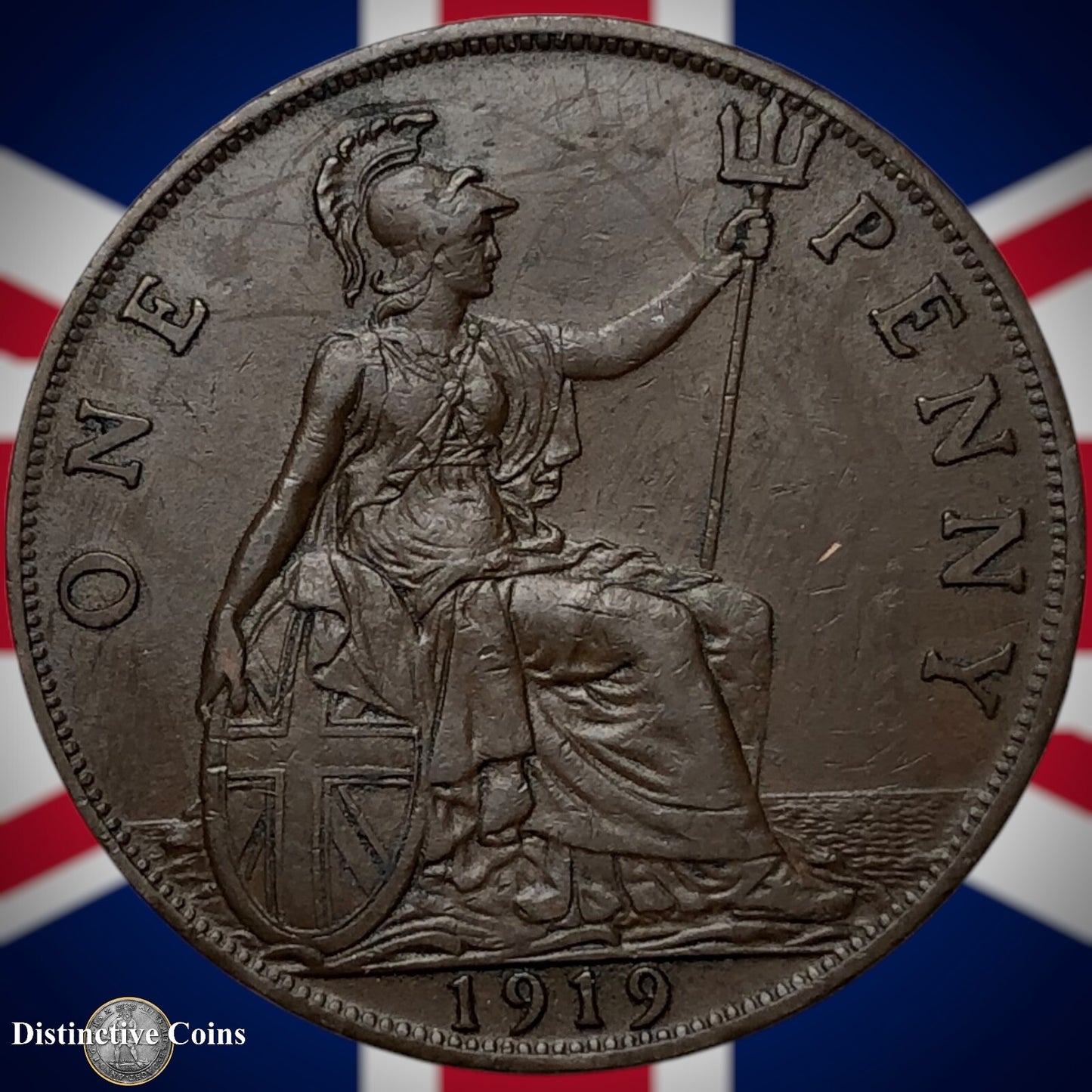 Great Britain 1919 Penny 1d GB6905