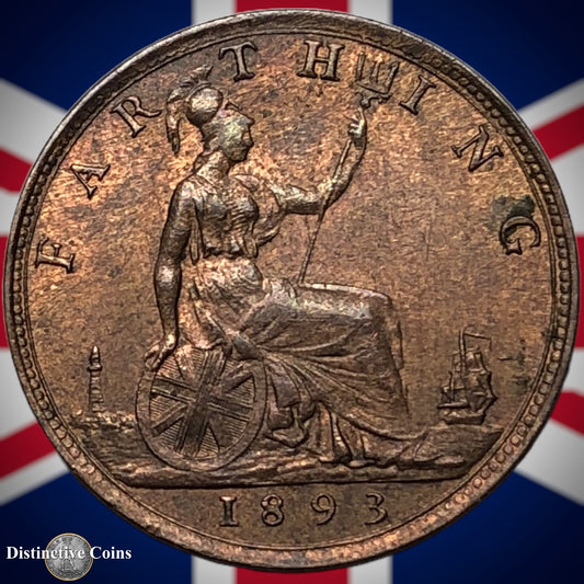 Great Britain 1893 Farthing 1/4d GB4366