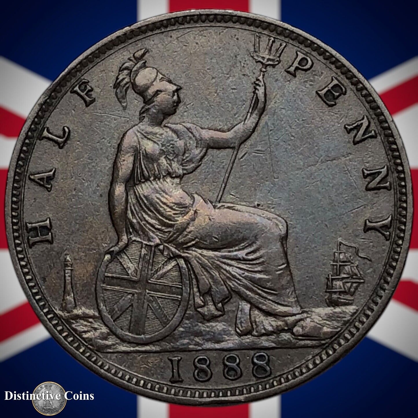 Great Britain 1888 Half Penny 1/2d GB5639