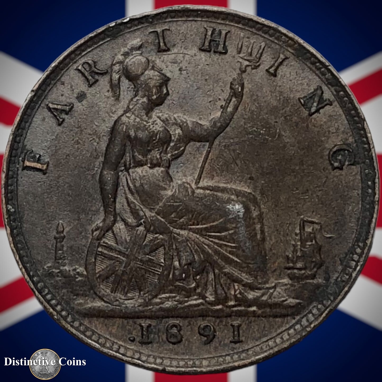 Great Britain 1891 Farthing 1/4d GB4308