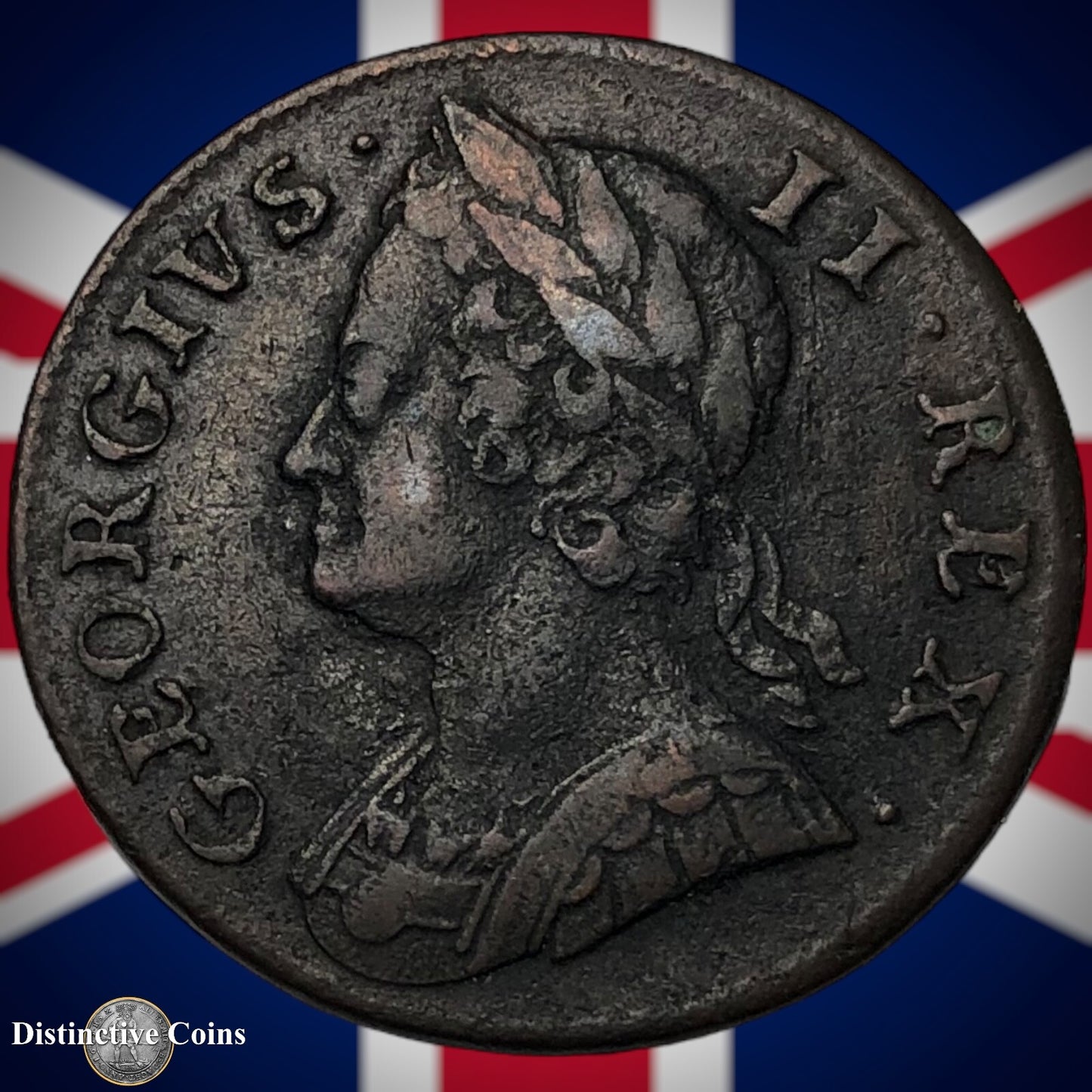 Great Britain 1749 Half Penny 1/2d GB5095