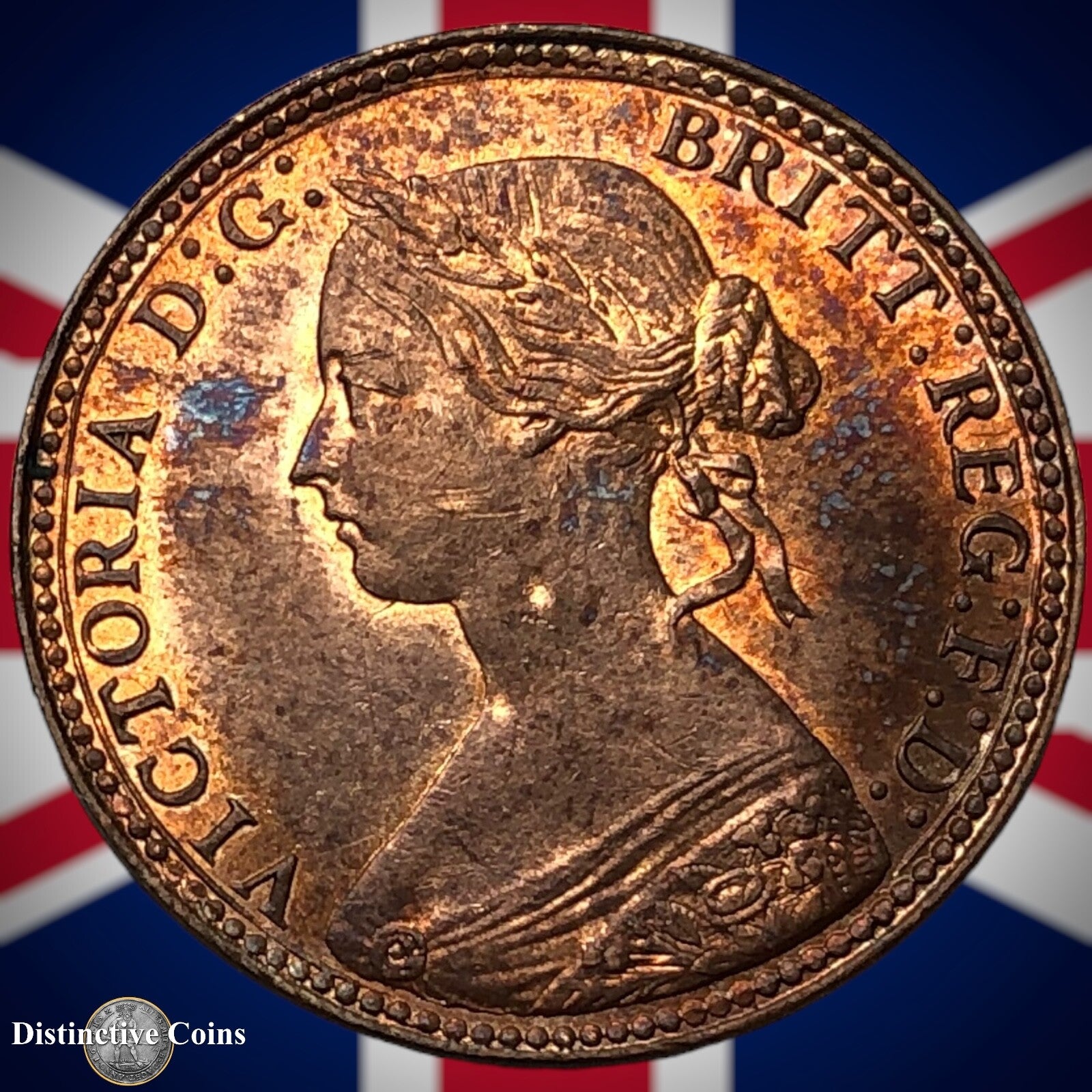 Great Britain 1860 Half Penny 1/2d GB5347