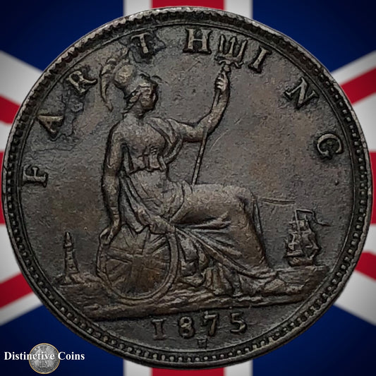 Great Britain 1875 H Farthing 1/4d GB3750