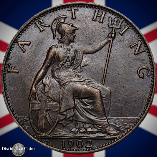 Great Britain 1902 Farthing 1/4d GB4520