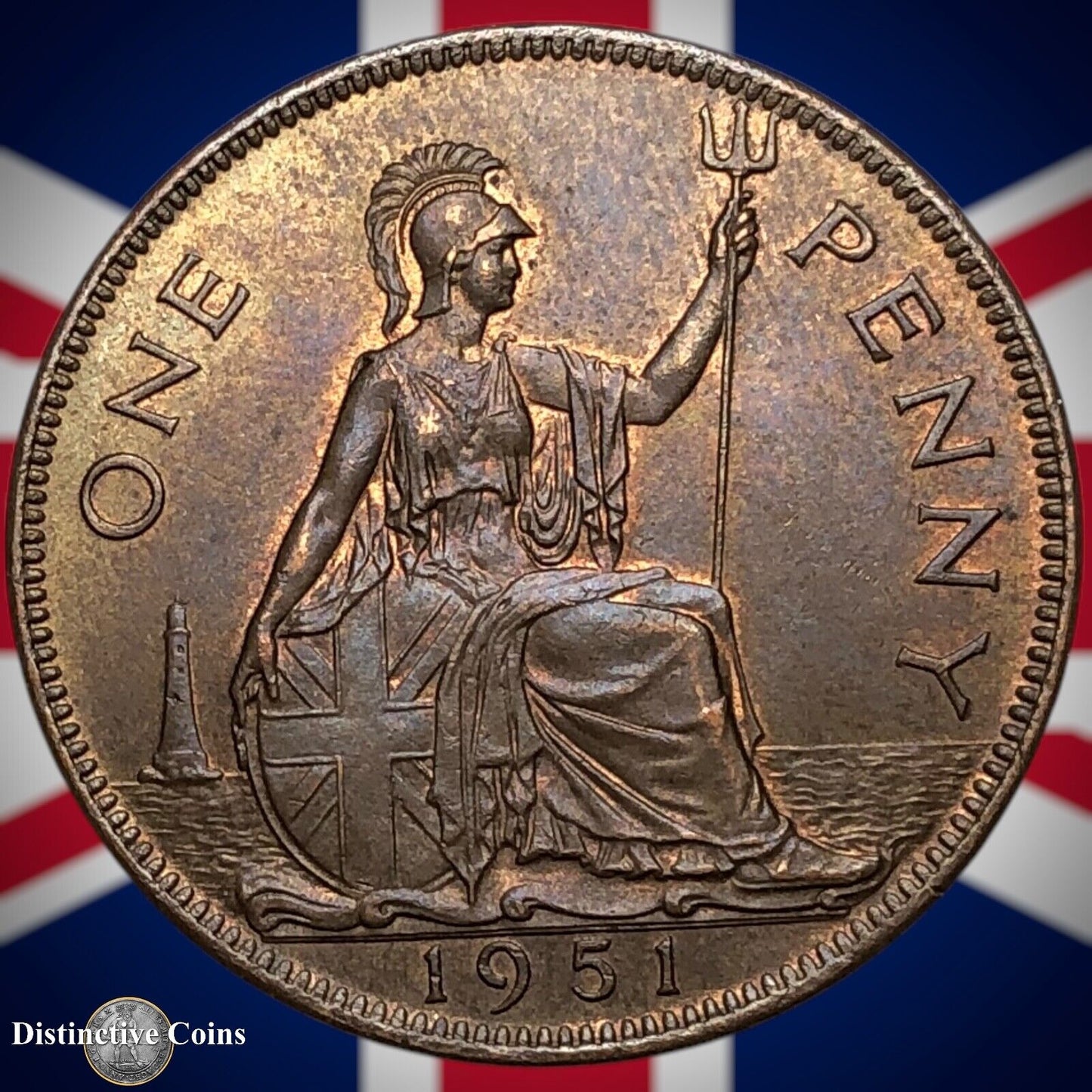 Great Britain 1951 Penny 1d GB7339
