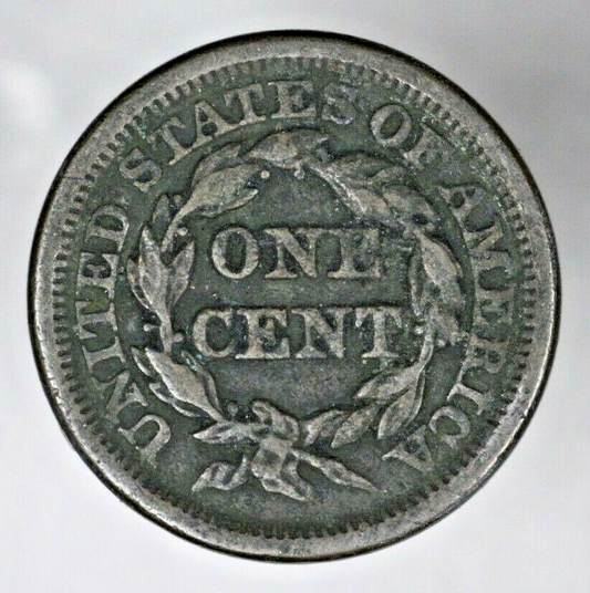 US 1846 Braided Hair Large Cent  A3147
