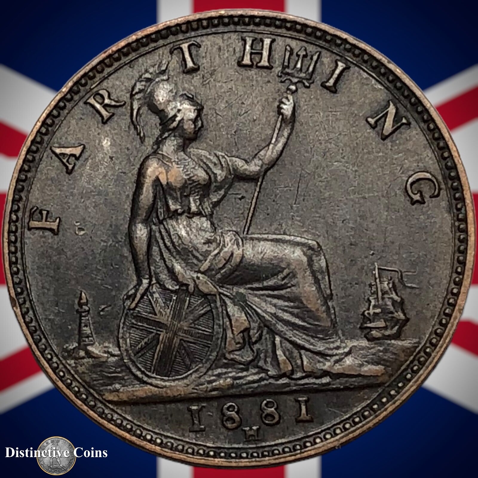 Great Britain 1881 H Farthing 1/4d GB3880