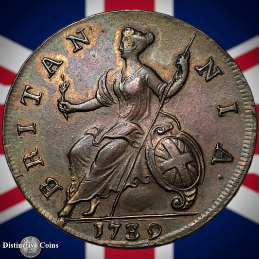 Great Britain 1739 Half Penny 1/2d GB5079