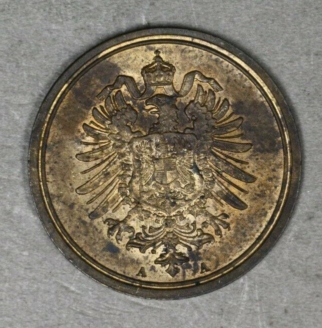Germany 1875 A Pfennig UNC Some Red  A3044