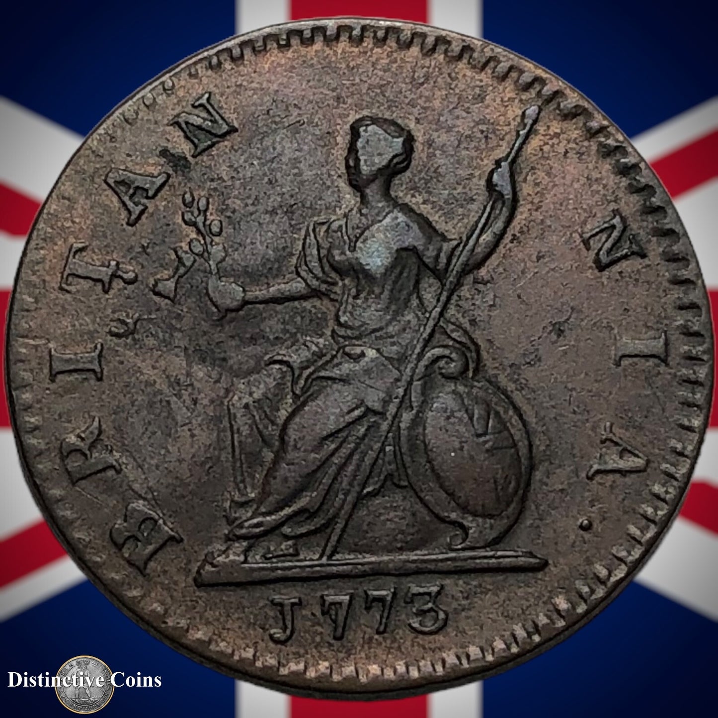 Great Britain 1773 Farthing 1/4d GB3193