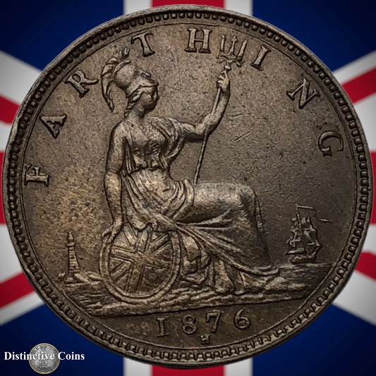 Great Britain 1876 H Farthing 1/4d GB3774