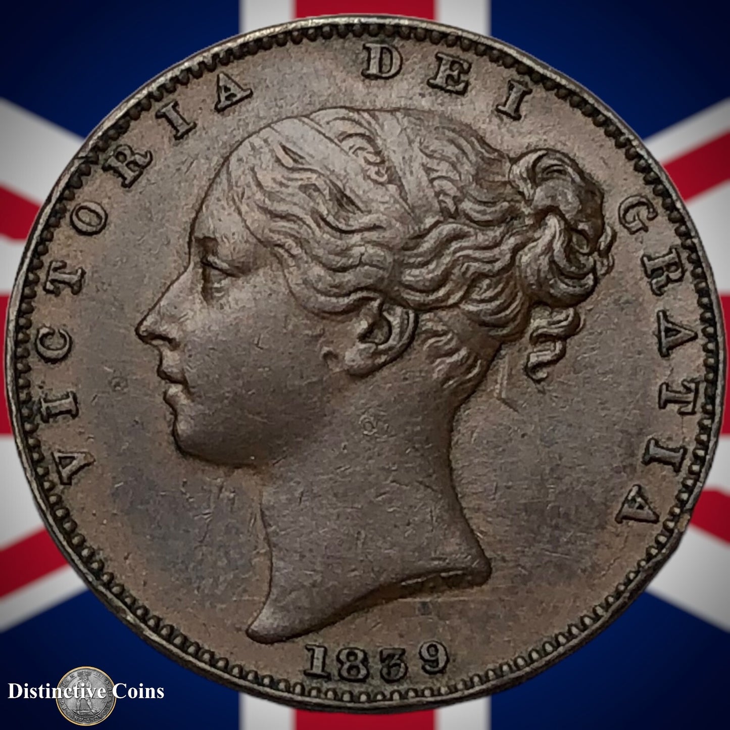 Great Britain 1839 Farthing 1/4d GB3399