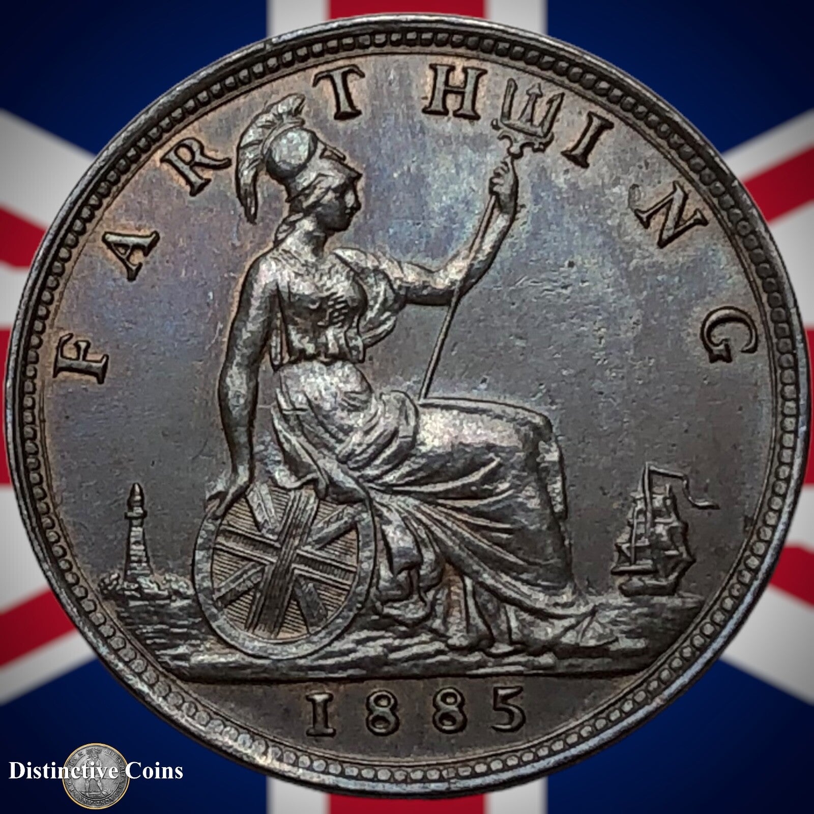 Great Britain 1885 Farthing 1/4d GB4165