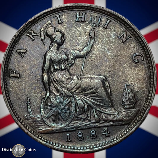 Great Britain 1884 Farthing 1/4d GB4082