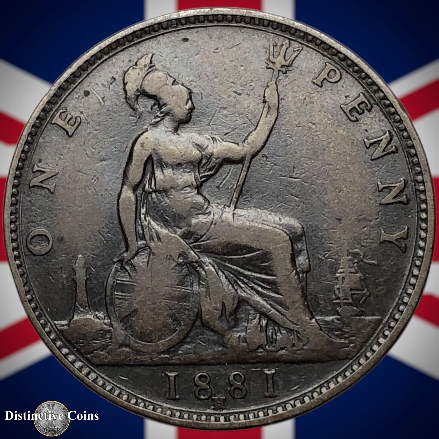 Great Britain 1881 H Penny 1d GB6422