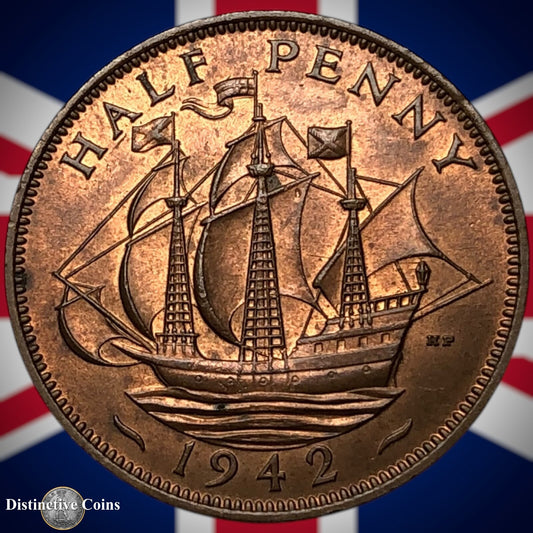 Great Britain 1942 Half Penny 1/2d GB6025