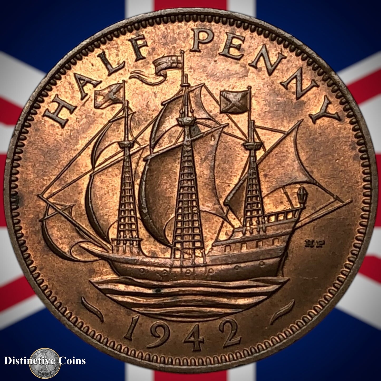 Great Britain 1942 Half Penny 1/2d GB6025