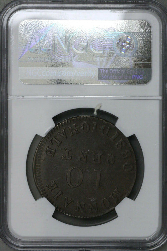 French States 1814 W Antwerp 10 Centimes NGC XF 40 BN   S342