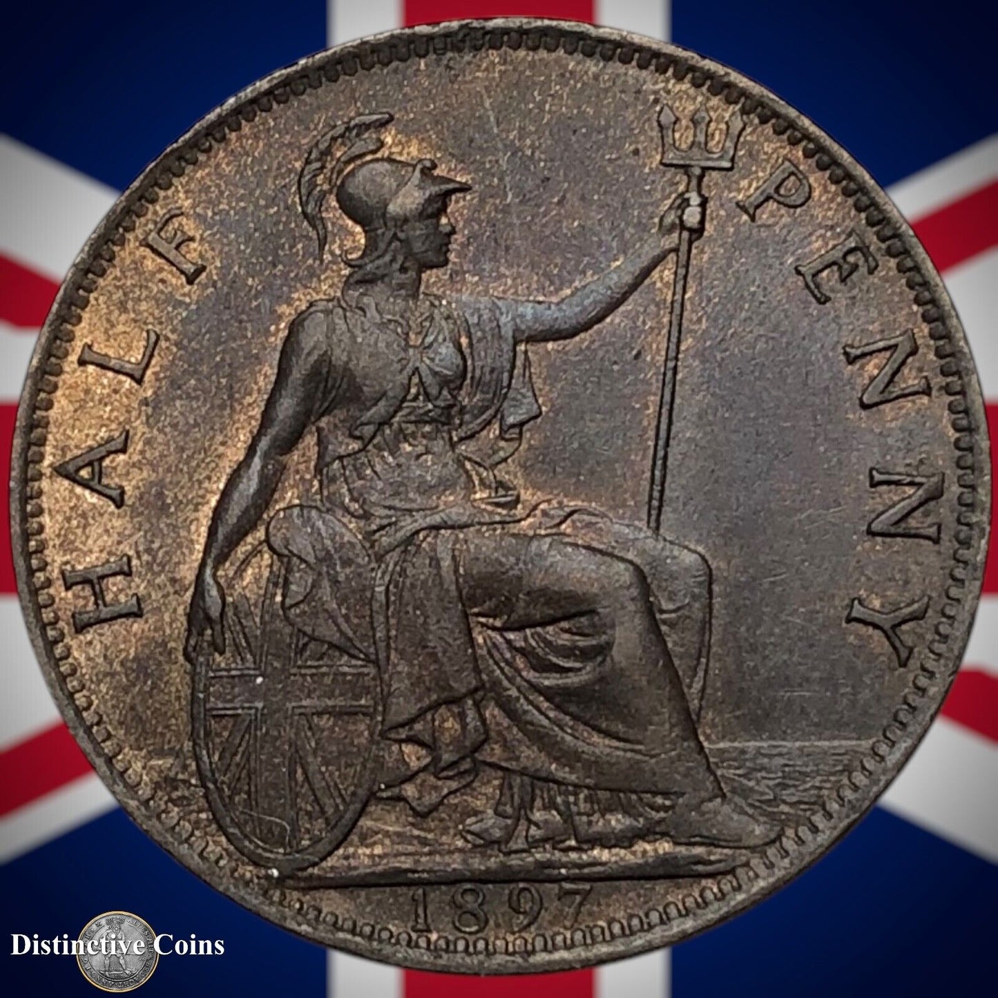Great Britain 1897 Half Penny 1/2d GB5727