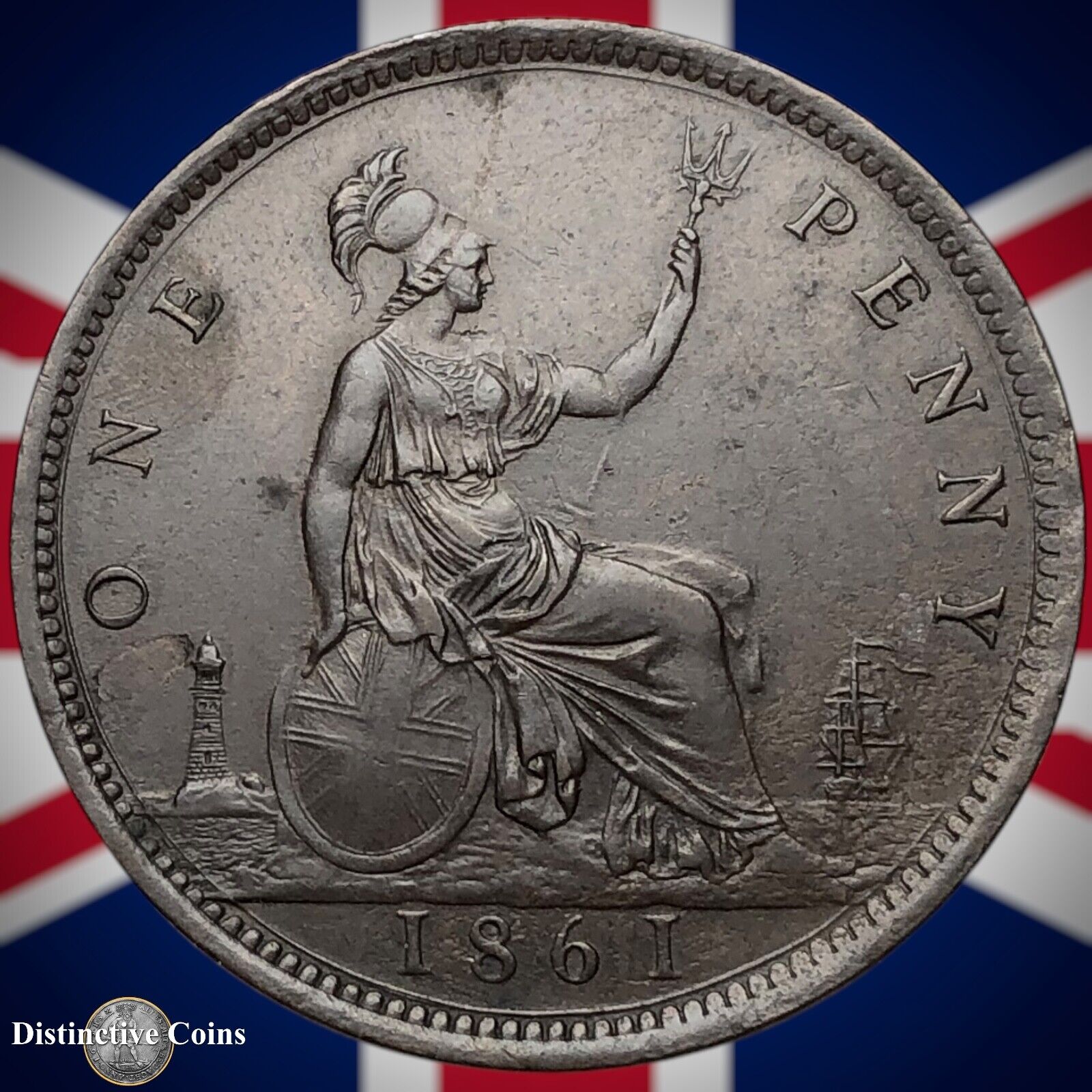 Great Britain 1861 Penny 1d GB6189