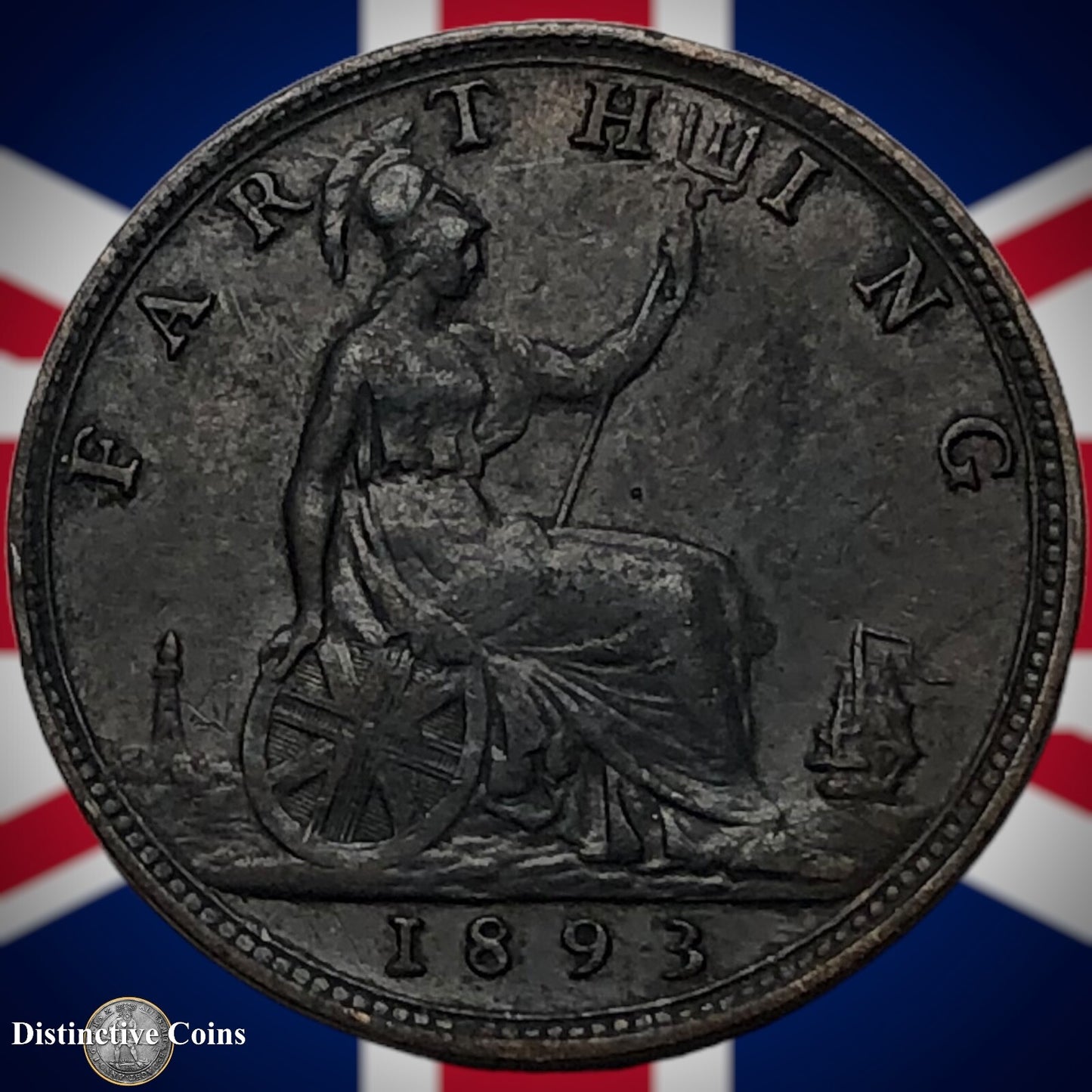 Great Britain 1893 Farthing 1/4d GB4337