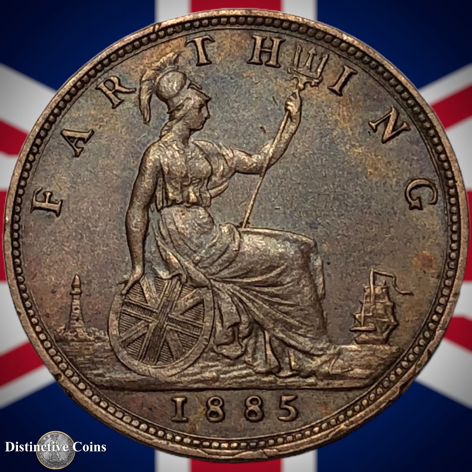 Great Britain 1885 Farthing 1/4d GB4179
