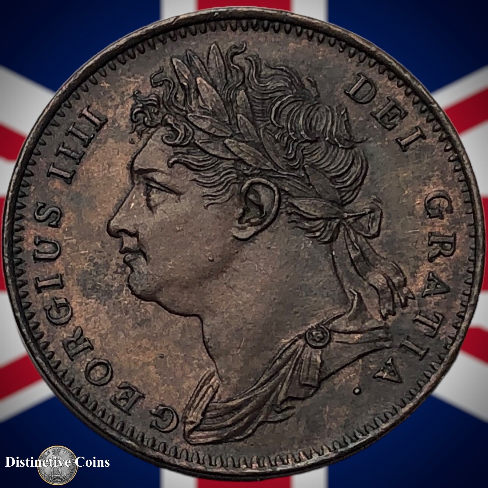 Great Britain 1825 Farthing 1/4d GB3299