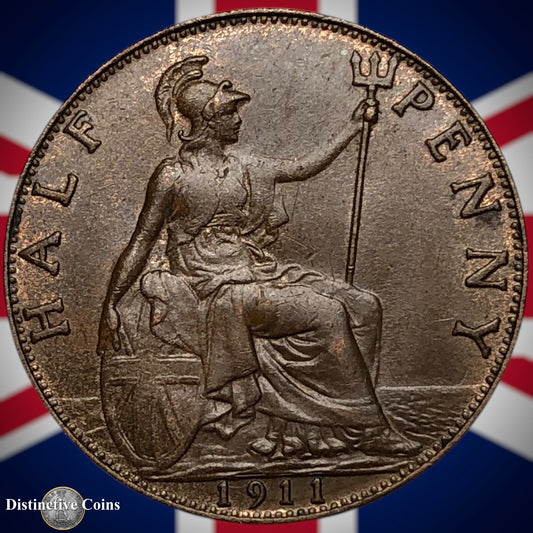 Great Britain 1911 Half Penny 1/2d GB5835