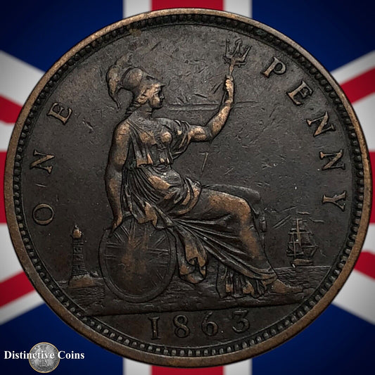 Great Britain 1863 Penny 1d GB6253
