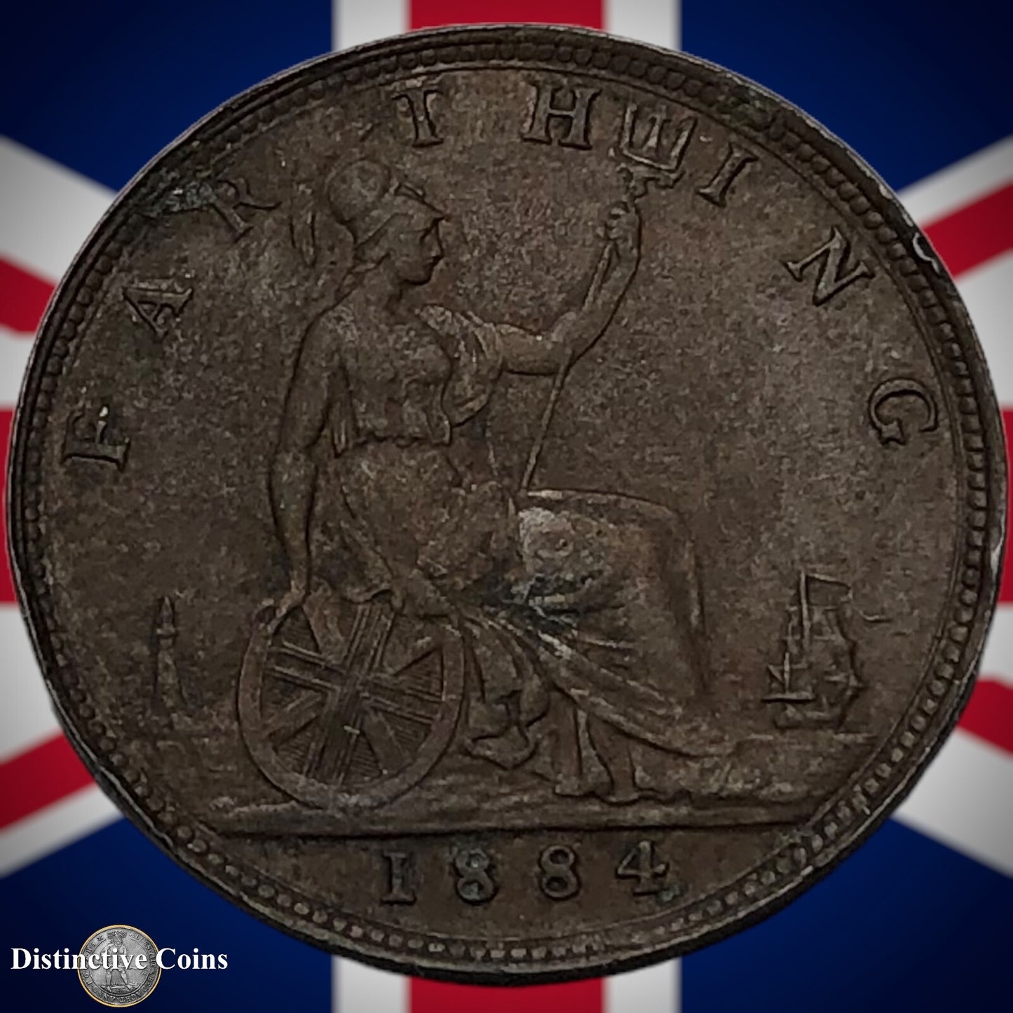 Great Britain 1884 Farthing 1/4d GB4080