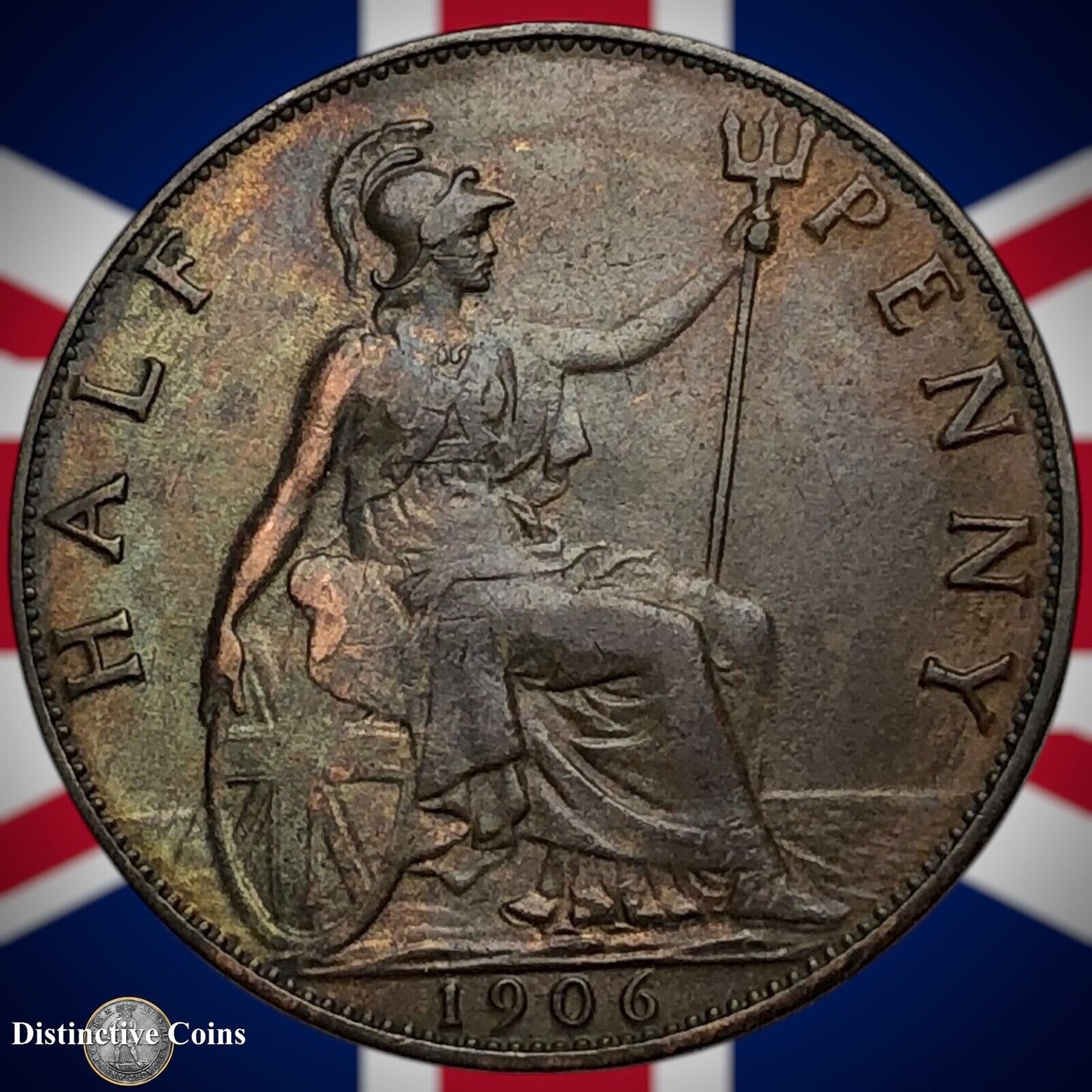 Great Britain 1906 Half Penny 1/2d GB5807