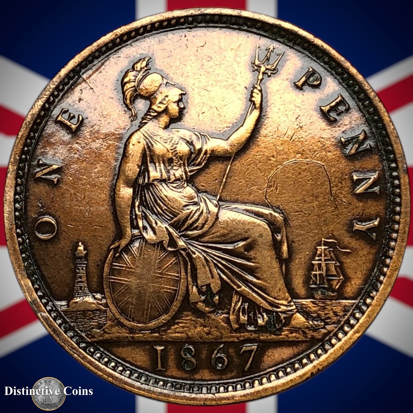 Great Britain 1867 Penny 1d GB6297