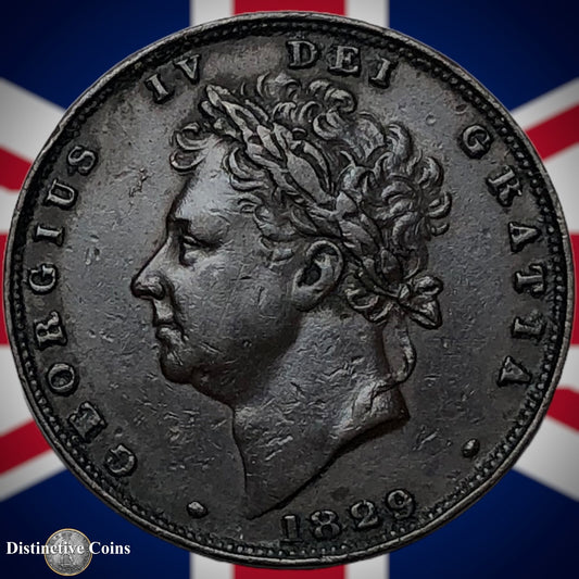Great Britain 1829 Farthing 1/4d GB3340
