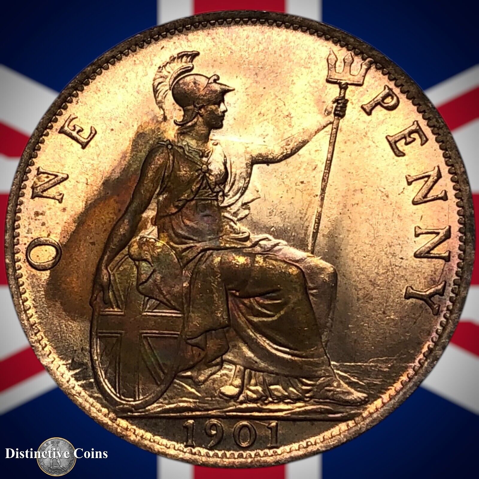 Great Britain 1901 Penny 1d GB6659