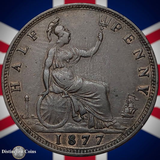 Great Britain 1877 Half Penny 1/2d GB5541