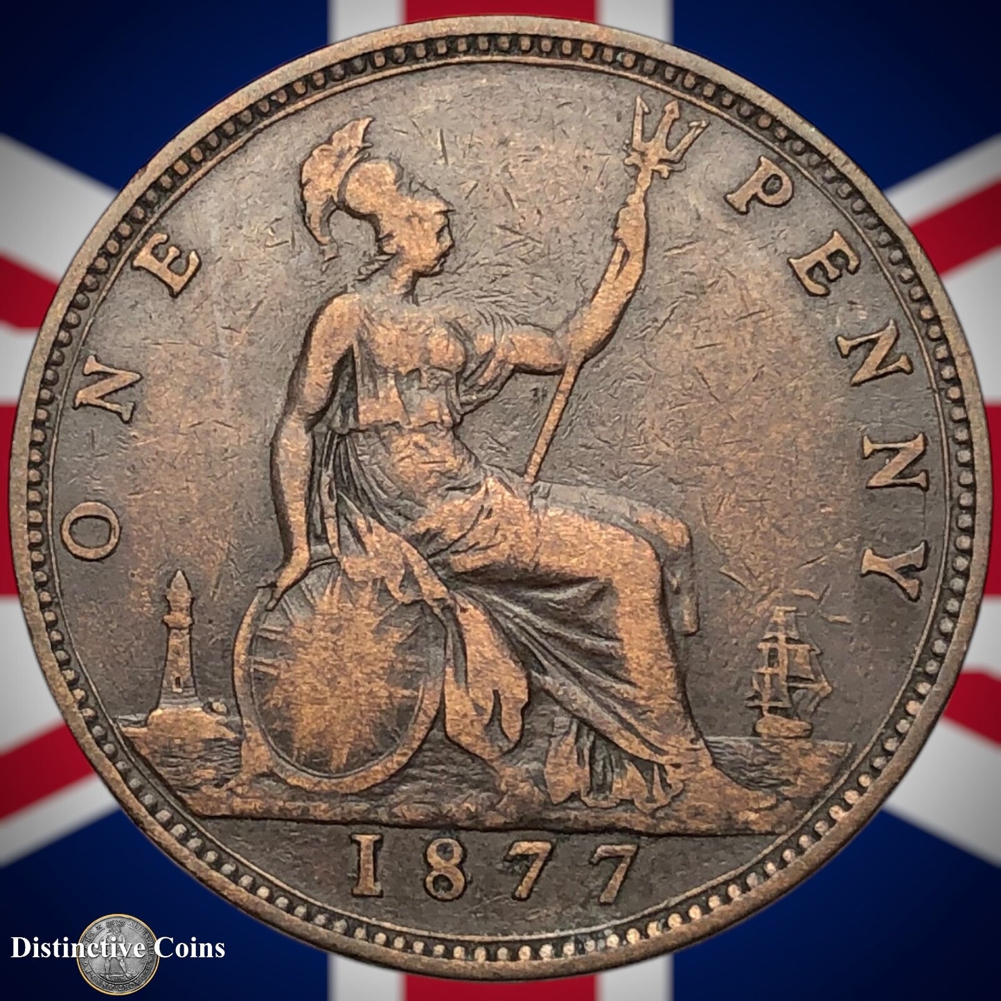 Great Britain 1877 Penny 1d GB6391