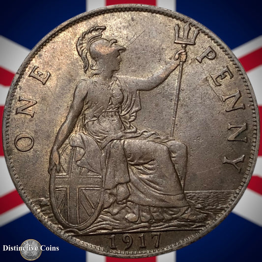 Great Britain 1917 Penny 1d GB6856