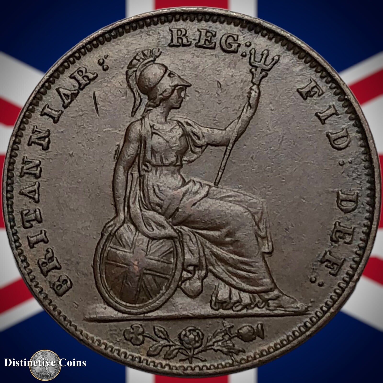 Great Britain 1847 Farthing 1/4d GB3425