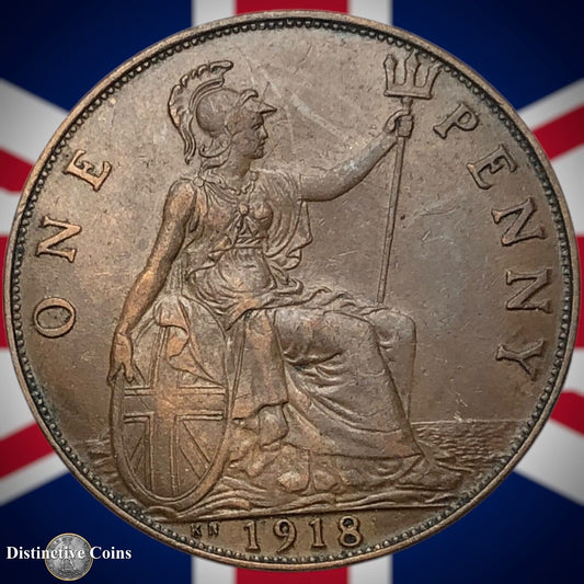 Great Britain 1918 KN Penny 1d GB6896