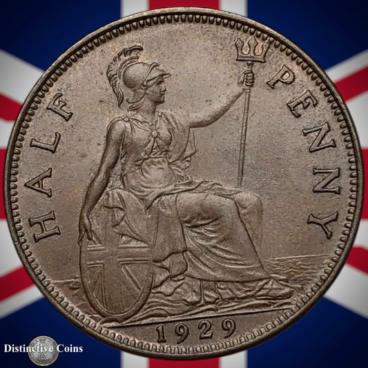 Great Britain 1929 Half Penny 1/2d GB5952