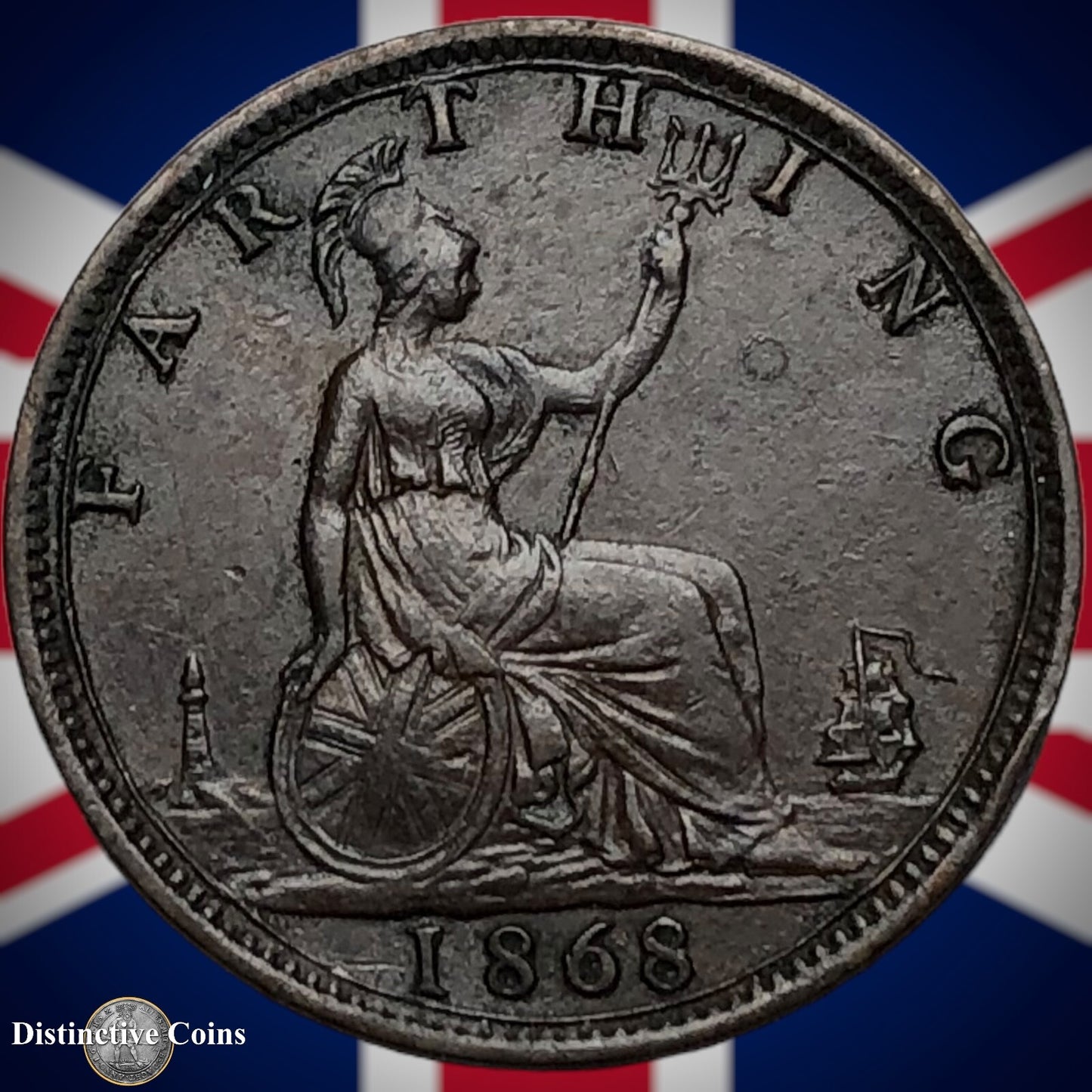 Great Britain 1868 Farthing 1/4d GB3624