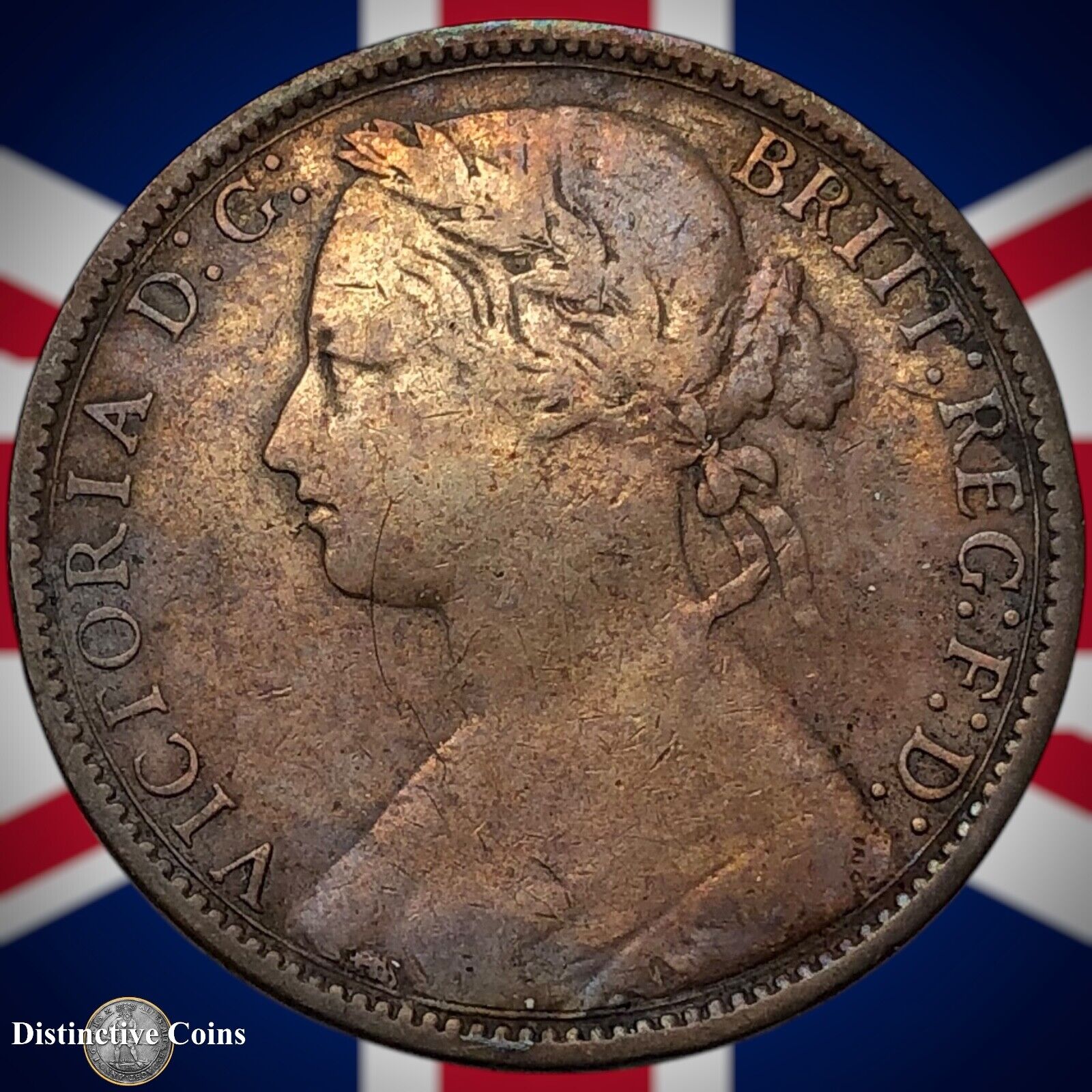 Great Britain 1876 H Penny 1d GB6379
