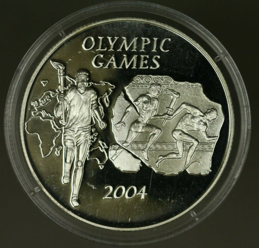 Ghana Silver 500 Sika  2003 Olympic Relay  PROOF  A1576