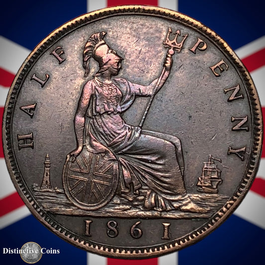 Great Britain 1861 Half Penny 1/2d GB5398