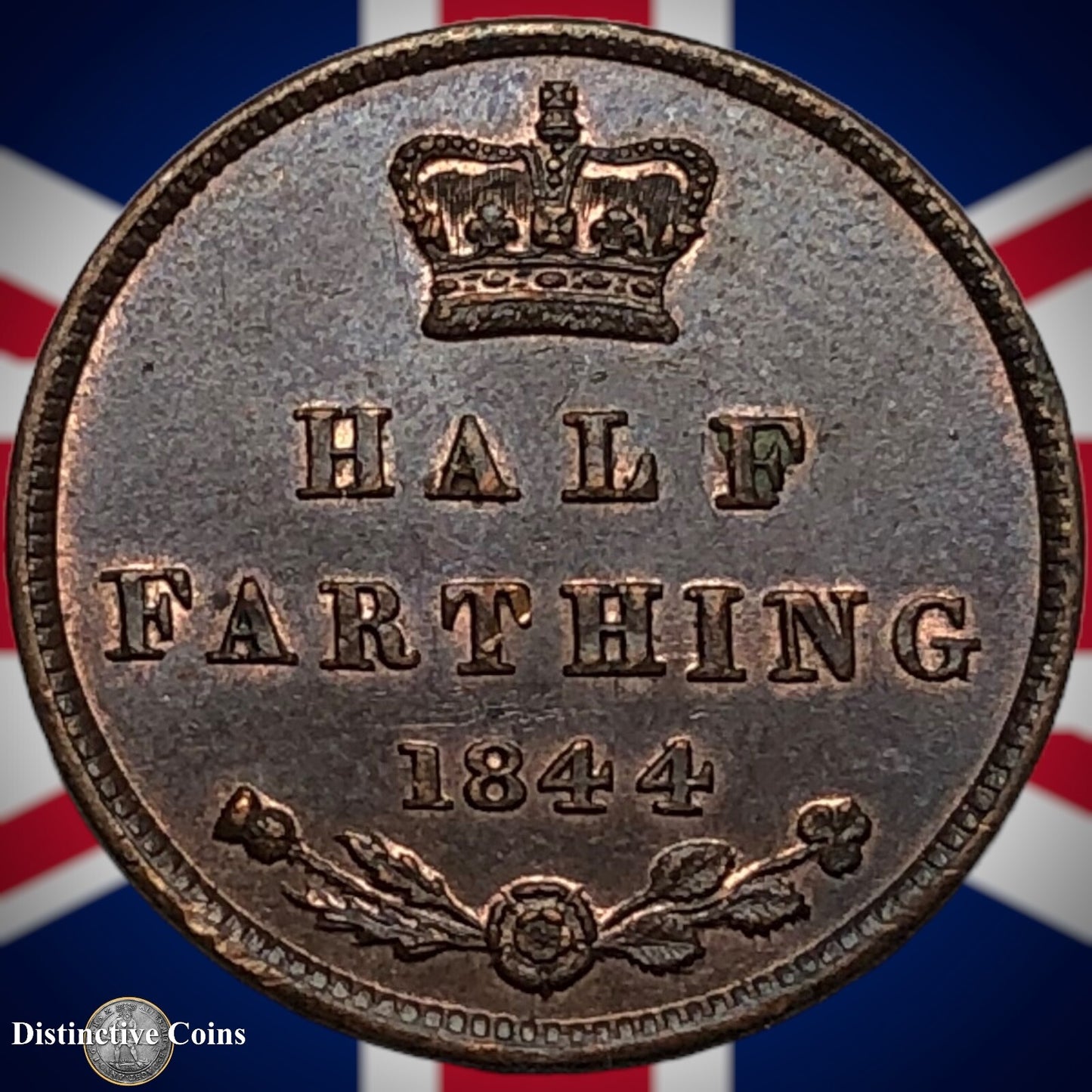 Great Britain 1844 Half Farthing 1/2 Penny GB3115